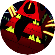 an image of bill cipher from gravity falls